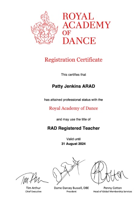 RAD Teaching Certificate